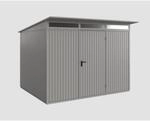 EcoStar Ger&auml;tehaus 'Trend-P Typ 3' graualuminium 302,8 x 238 cm, mit Einzelt&uuml;r