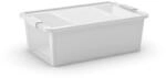 KIS Aufbewahrungsbox 'BI Box M' wei&szlig;/transparent 55 x 35 x 19 cm