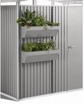 Biohort Pflanzgef&auml;&szlig; 'FloraBoard' quarzgrau-metallic f&uuml;r Ger&auml;tehaus 'AvantGarde',