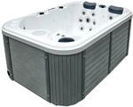 mediPOOL Whirlpool 'Fransisco' silbern 184 x 124 x 75 cm