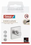 tesa Handtuchhaken 'Exxclusiv' Edelstahloptik mit Klebel&ouml;sung 5 x 5 x 3,9 cm