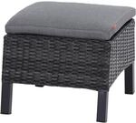 Siena Garden Gartenhocker 'Taranto' Aluminium blau/grau 54 x 40 x 50 cm