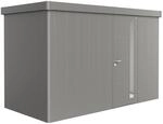 Biohort Ger&auml;tehaus 'Neo 1D' quarzgrau-metallic 348 x 180 cm mit Standardt&uuml;r