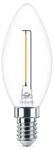 Philips LED Lampe Kerzenform 1,4 W E14 warmwei&szlig; 136 lm matt