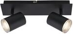 Briloner LED-Spotleuchte 'Banyo' schwarz 29 x 9,9 x 11,2 cm 2-flammig