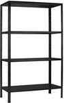 SCHULTE Regalwelt Steck-Grundregal 180 x 60 x 40 cm, 4 B&ouml;den, schwarz, Tragkraft 260