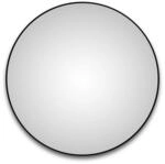DSK Badspiegel 'Silver Globo Black' &Oslash; 120 cm