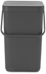 Brabantia Abfallsammler 'Sort & Go' grau 25 Liter