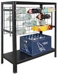 SCHULTE Regalwelt Weinregal schwarz 80 x 90 x 35 cm, f&uuml;r 32 Flaschen