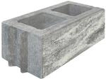 Diephaus Mauerstein 'T-Wall System NS' Beton schwarz/wei&szlig; 50 x 25 x 20 cm