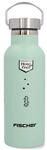 Fischer Fahrrad Trinkflasche f&uuml;r Kinder Edelstahl gr&uuml;n 500 ml