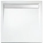 Schulte Duschwanne, Sanit&auml;racryl, mit Rinne, wei&szlig;, quadratisch, 90 x 90 x 2,5...
