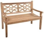 Garden Pleasure Gartenbank 'Sayang' 2-Sitzer Teakholz braun 120 x 92 x 64 cm