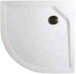 Schulte Duschwanne, Sanit&auml;racryl, extra-flach, rund, 13,5-18,5 cm, 90 x 90 x...