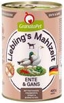 Granatapet Hundenassfutter 'Liebling's Mahlzeit' Ente & Gans Adult 400 g