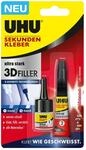 Uhu Sekundenkleber '3D Filler' 9g/3 g
