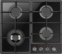 Amica 21640, Amica Gaskochfeld KMG 734 060 S | 60 cm | 4 Gasbrenner inkl. Wok 