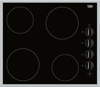 Beko 7756182901, Beko Einbau-Kochfeld HIC 64100 X | Glaskeramik 60 cm | 4...