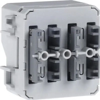 Berker 80141200, Berker W.1 Taster 1-fach KNX Busankoppler 80141200 | LED | Aufputz 