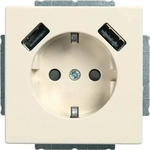 Busch-Jaeger 2CKA002011A6269, Busch-Jaeger SCHUKO Steckdose 20 EUCB2USB-82 | 2x USB-A