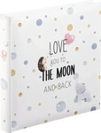 Hama 3862, Hama Fotoalbum To The Moon 3862 | Babyalbum 25x25 cm | 50 wei&szlig;e Seiten 
