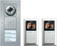 Gira 049546, Gira Video-T&uuml;rsprechanlage Zweifamilienhaus-Paket 049546 | Bus-System 