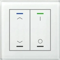 MDT BE-GTL2TW.C1, MDT Glastaster II Light 2-fach BE-GTL2TW.C1 | KNX Tastsensor...