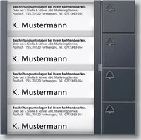 Siedle TM612-4AG, Siedle Tasten-Modul TM 612-4 AG | T&uuml;rkommunikation 1+n | 4