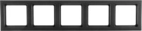 Berker 10156096, Berker Rahmen 5-fach Q.3 10156096 | Abdeckrahmen Unterputz 