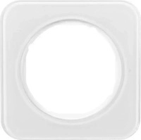 Berker 10112109, Berker Rahmen 1-fach R.1 10112109 | Glas | polarwei&szlig; | Unterputz 