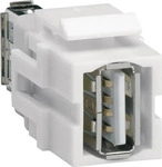Hager VZ20US, Hager Keystone Modul universal VZ20US USB 2.0 A-Buchse auf USB 2.0