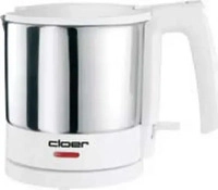 Cloer 4721, Cloer Wasserkocher 4721 | 1 Liter | 1800 Watt | Edelstahl mattiert 