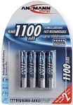 Ansmann 5035232, Ansmann Akku Micro AAA 1100mAh 5035232 | NiMH wiederaufladbar | 4er