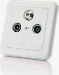 Fuba 22520050, Fuba Antennendose GAD 300 | 22520050 | Sat-Enddose 3-Loch f&uuml;r TV,