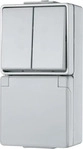 Jung 675W, Jung SCHUKO-Steckdose 675W WG600 | Aufputz | Serienschalter | IP44 | 16A
