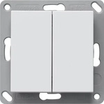 Gira 242203, GIRA Funk-Wandsender 2-fach | EnOcean | batterielos | Aufputz 