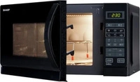 Sharp 181000111, SHARP Mikrowelle R742BKW | 25L | 900W | Grillfunktion 1000W | 6