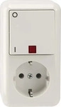 Merten MEG3499-8719, Merten Steckdosen-Schalter-Kombination MEG3499-8719 |...