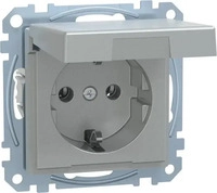 Merten MEG2310-0460, Merten SCHUKO-Steckdose MEG2310-0460 | Unterputz | Klappdeckel 