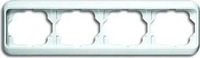 Busch-Jaeger 1754-0-2908, Busch-Jaeger Abdeckrahmen 4-fach 1724-24G | Unterputz