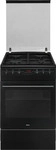 Amica 57475, Amica Standherd SHEG 904 000 SM | Elektro-Backofen & Gas-Kochfeld | 65 l