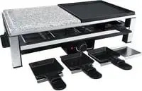 Steba 631000, Steba Raclette RC 108 | 8 Pf&auml;nnchen | Naturstein-Grillplatte...