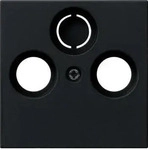 Gira 0869005, Gira Abdeckung Koaxial-Antennensteckdose 0869005 | System 55 