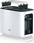 Braun HT3010, Braun Toaster 2-Scheiben HT 3010 WH | 1000 Watt | Auftaufunktion 