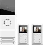 Gira 2417902, GIRA Video-T&uuml;rsprechanlage System 106 | Zweifamilienhaus-Paket | 2