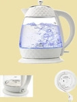 Omega ETA315490010, Omega ETA Wasserkocher CRYSTAL Glas 1,7l | 2200W | schnurlos 