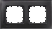 Siemens 5TG12022, Siemens Abdeckrahmen 2-fach DELTA miro 5TG1202-2 | Glas schwarz 
