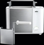 Braun HT5015WH, BRAUN HT 5015 WH wei&szlig; ID Fr&uuml;hst&uuml;ckskollektion Toaster...