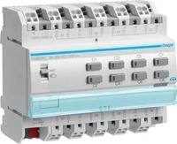 Hager TYA628C, Hager Jalousieaktor KNX TYA628C | 8-fach | 230V | REG Einbau | 6A