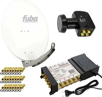 Fuba 11005102, Fuba Satellitensch&uuml;ssel DAA 780 W | 78 cm Offset Antenne | Aluminium